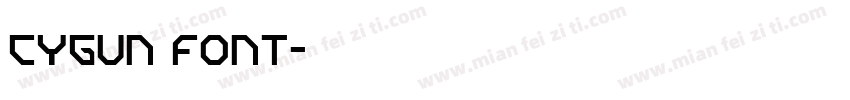 CYGUN font字体转换